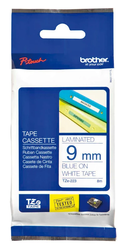 BROTHER P-TOUCH TZE-223 Schriftband, 9 mm x 8 m