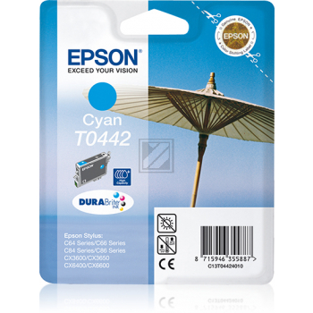 Epson Tintenpatrone cyan HC (C13T04424010, T0442)