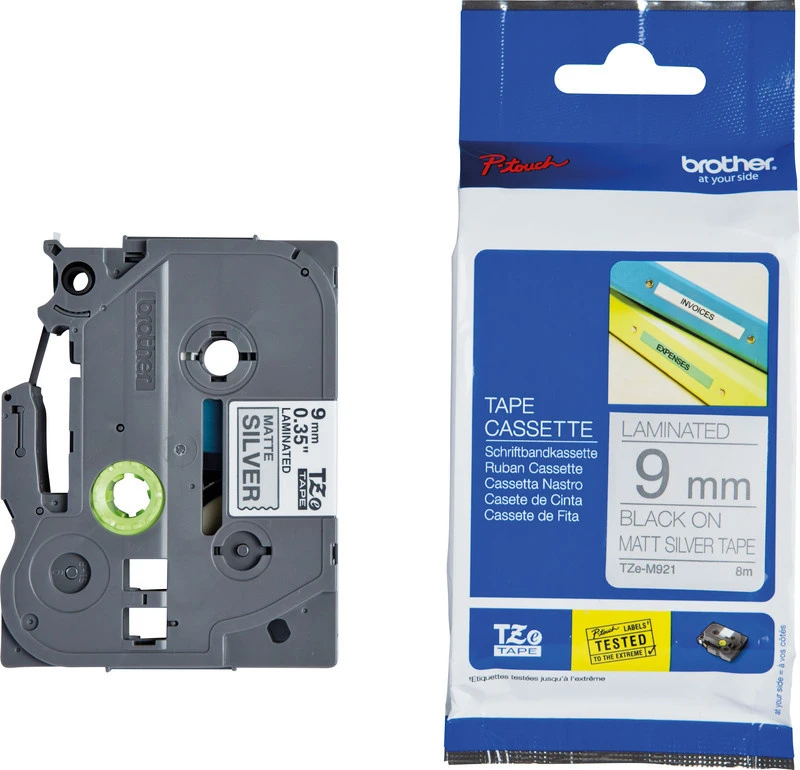BROTHER P-touch® TZE-M921 Schriftband, 9 mm x 8 m