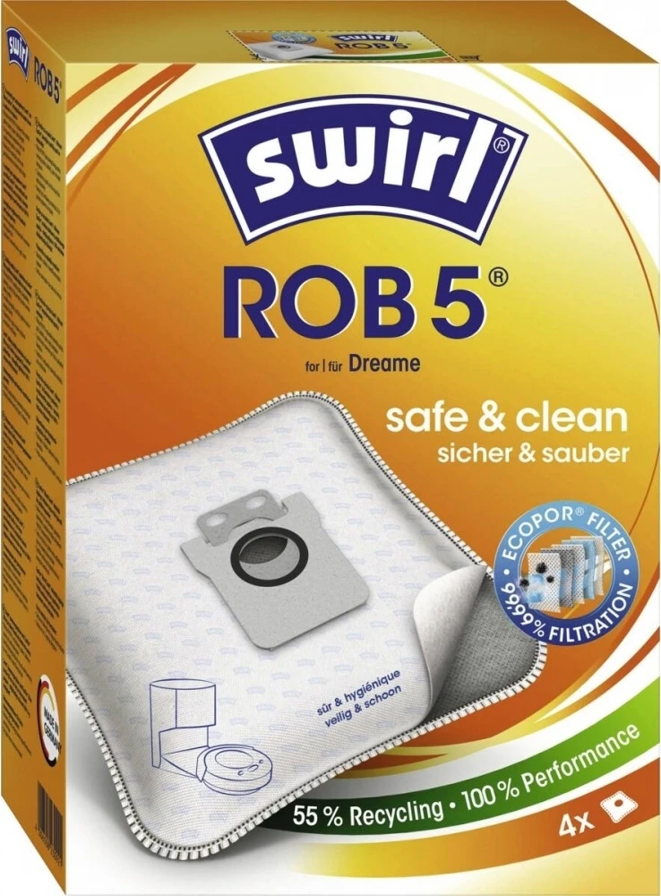 SWIRL Staubbeutel ROB 5 EcoPor 4 Stück