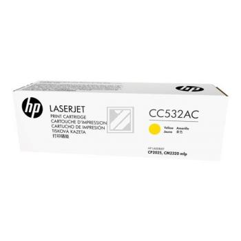HP Toner-Kartusche Contract (nur für Vertragskunden) gelb (CC532AC, 304AC)