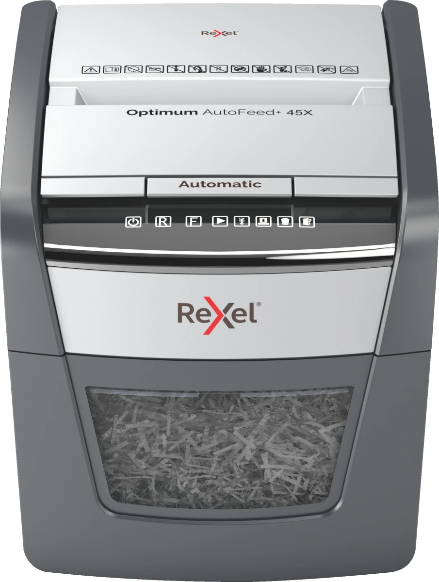 REXEL Aktenvernichter Optimum AF+ 45X, P-4, 20lt