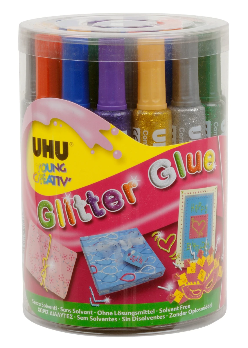 UHU Glitter Glue Dose YOUNG CREATIVE