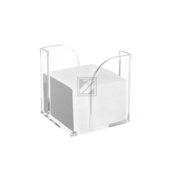 MAUL Zettelbox Acryl 102x109x102mm 19540 05 glasklar, ohne Zettel