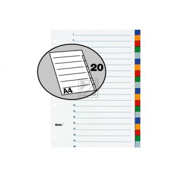 BIELLA Register PP farbig A4 46342000 20-teilig, blanko
