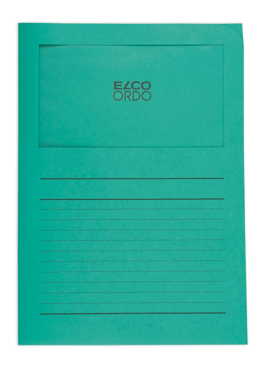ELCO Ordo Classico mit Linien, smaragdgrün, Pack à 100 Stück