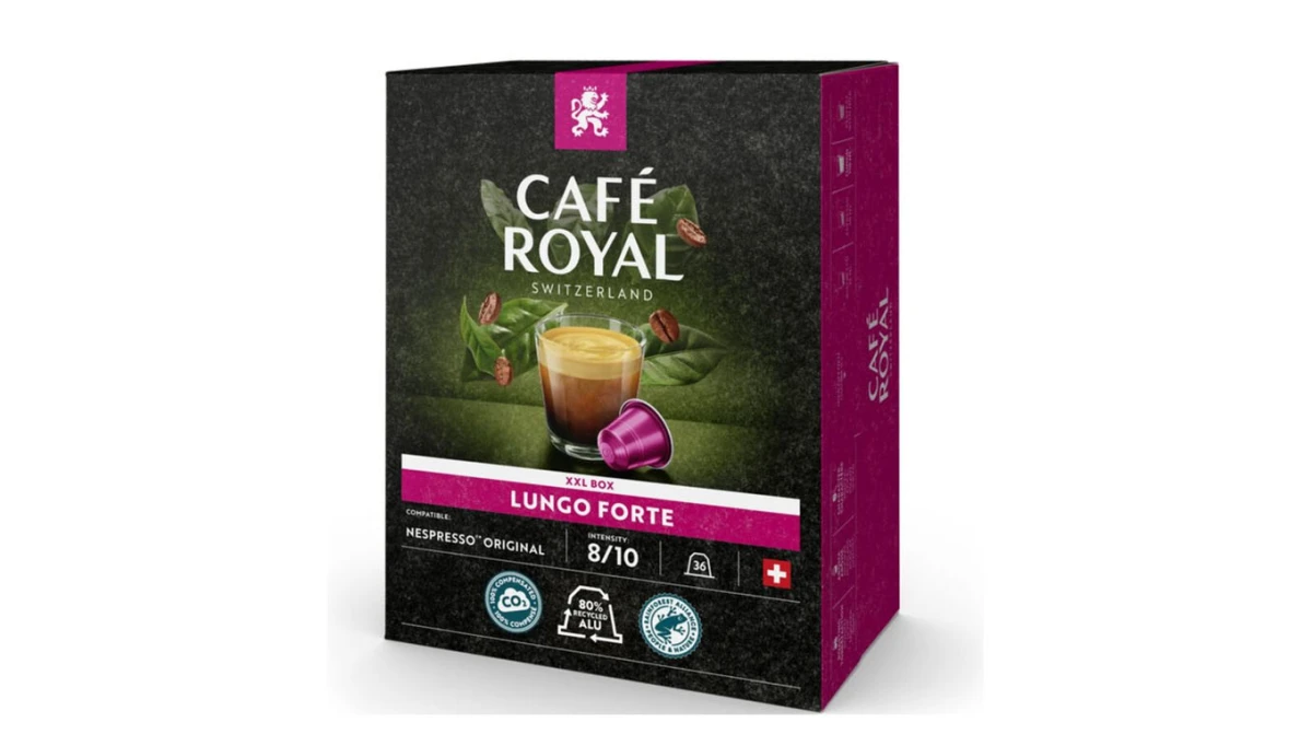 CAFÉ ROYAL Kaffeekapseln Lungo Forte 36 Stück