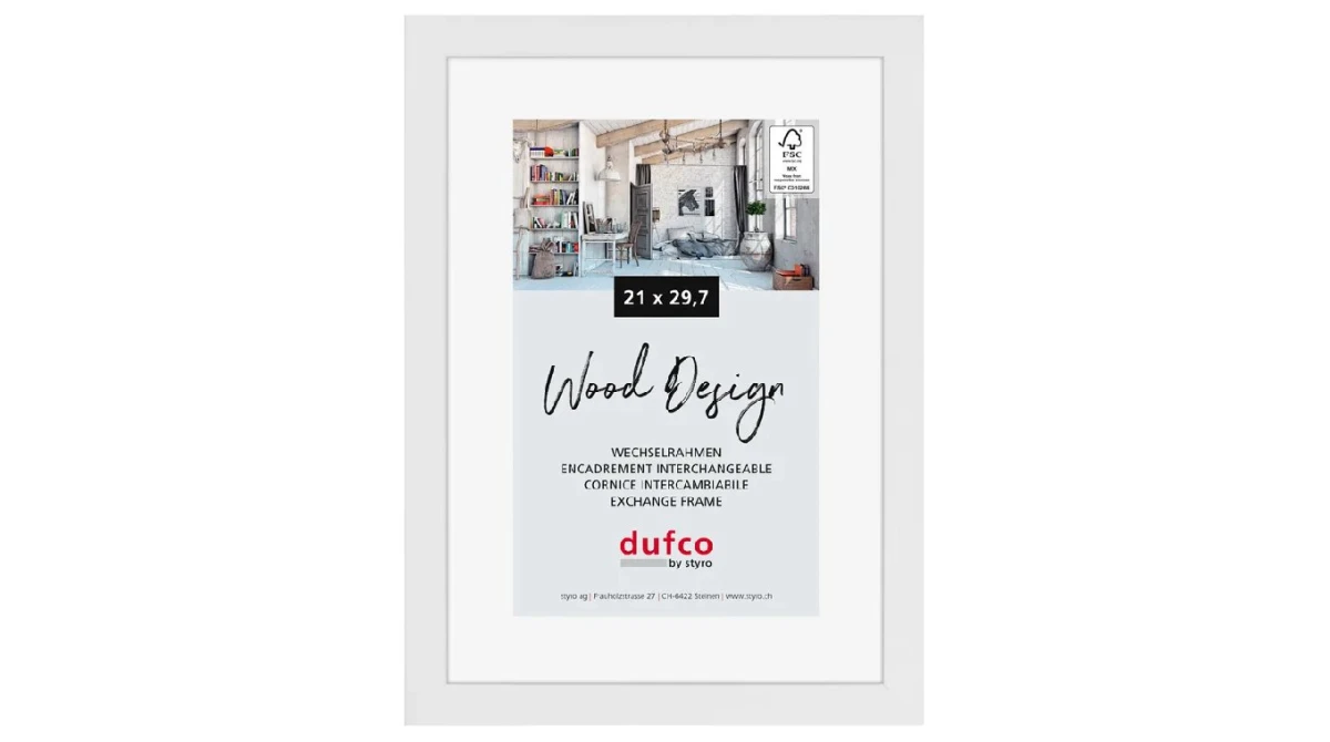 DUFCO "Toronto" Bilderrahmen Massivholz 21 x 29.7 cm (A4)