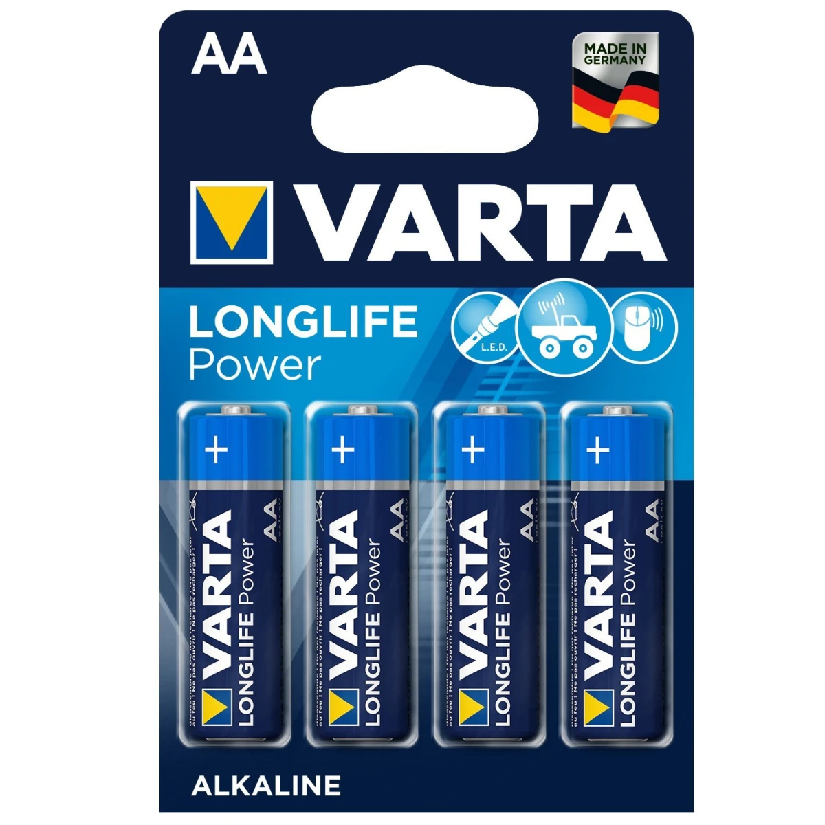 VARTA Batterien AA/ LR6, 1.5V, Pack à 4 Stück