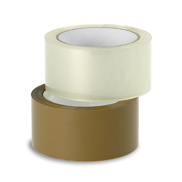 Verpackungsklebebänder PVC, 55 my, braun, 50 mm x 66 m, Pack à 6 Rollen, Karton à 6 Pack