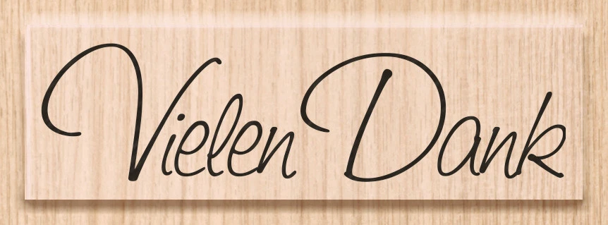 HEYDA Stempel Vielen Dank 6.3x1.7cm