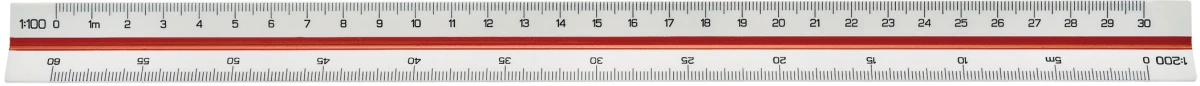 LINEX 312 Dreikantmassstab 3 cm