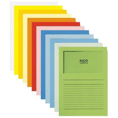 ELCO Ordo Classico mit Linien, intensivrot, Pack à 100 Stück