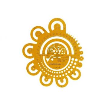 RUMOLD Abrundungsschablone 2110 160mm, DIN 250