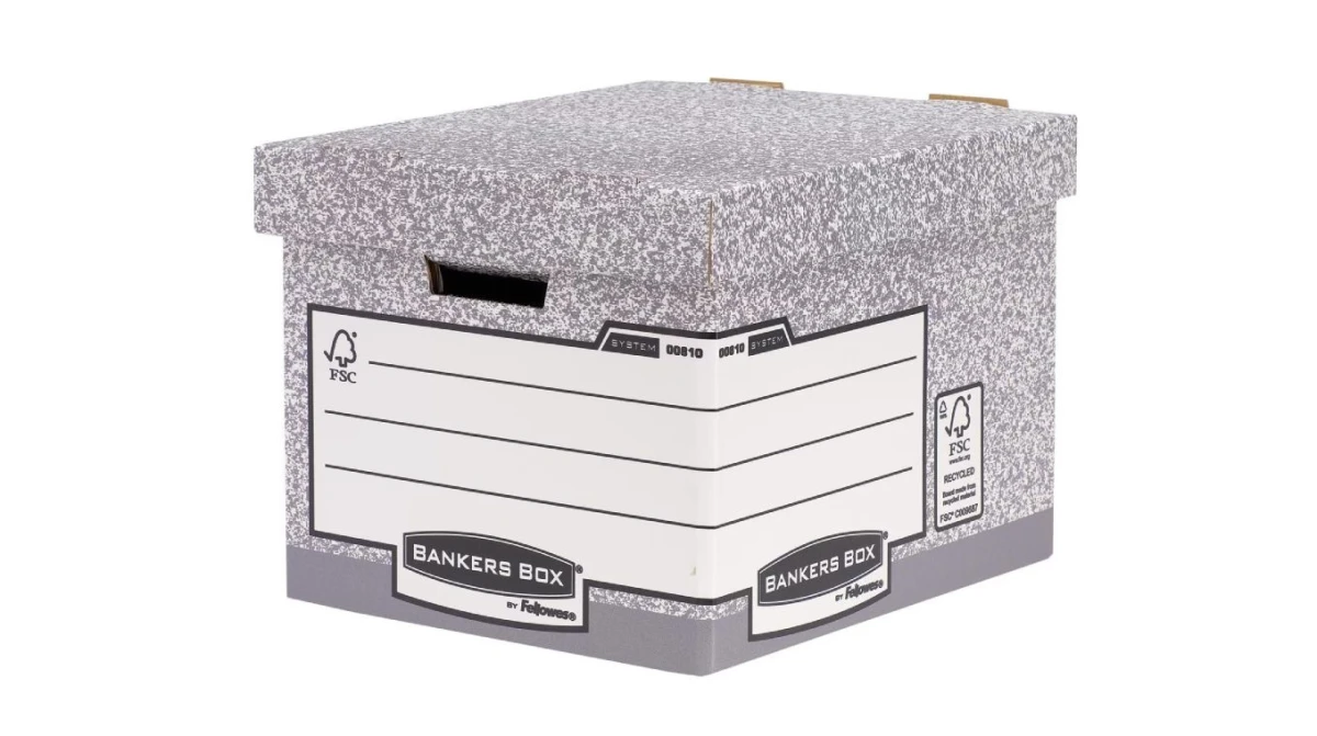 FELLOWES Archivbox R-Kive grau