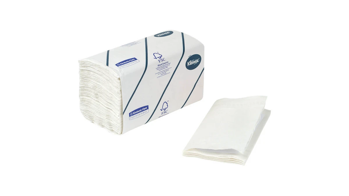 Kleenex Papierhandtücher 2-lagig, hochweiss, V-Falzung, Karton à 2'790 Stück