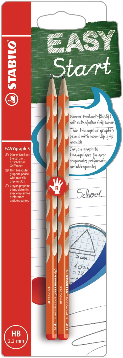 STABILO Bleistift EASYgraph S HB - L (2x)