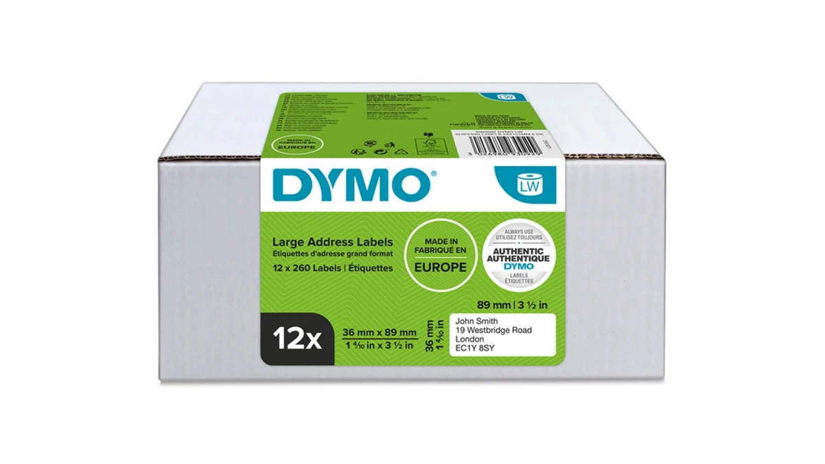 DYMO LabelWriter Adress-Etiketten, 89 x 36 mm