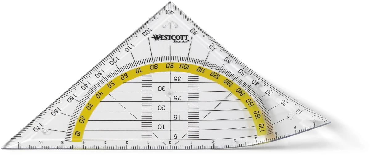 WESTCOTT Geodreieck 14 cm - flexibel