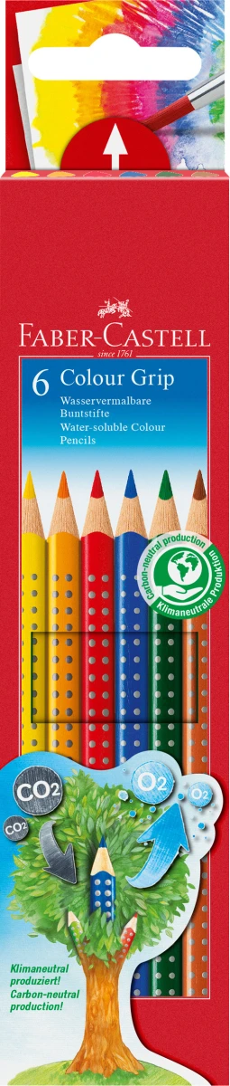 FABER-CASTELL Farbstifte Colour GRIP 6 Farben