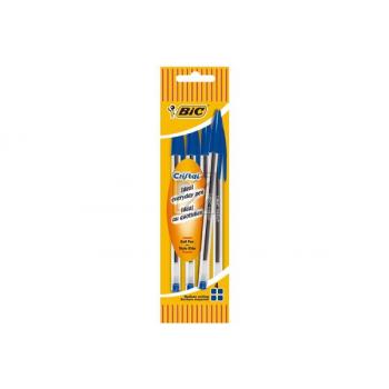 BIC Kugelschreiber Cristal NF 1mm 8308601 blau 4 Stück