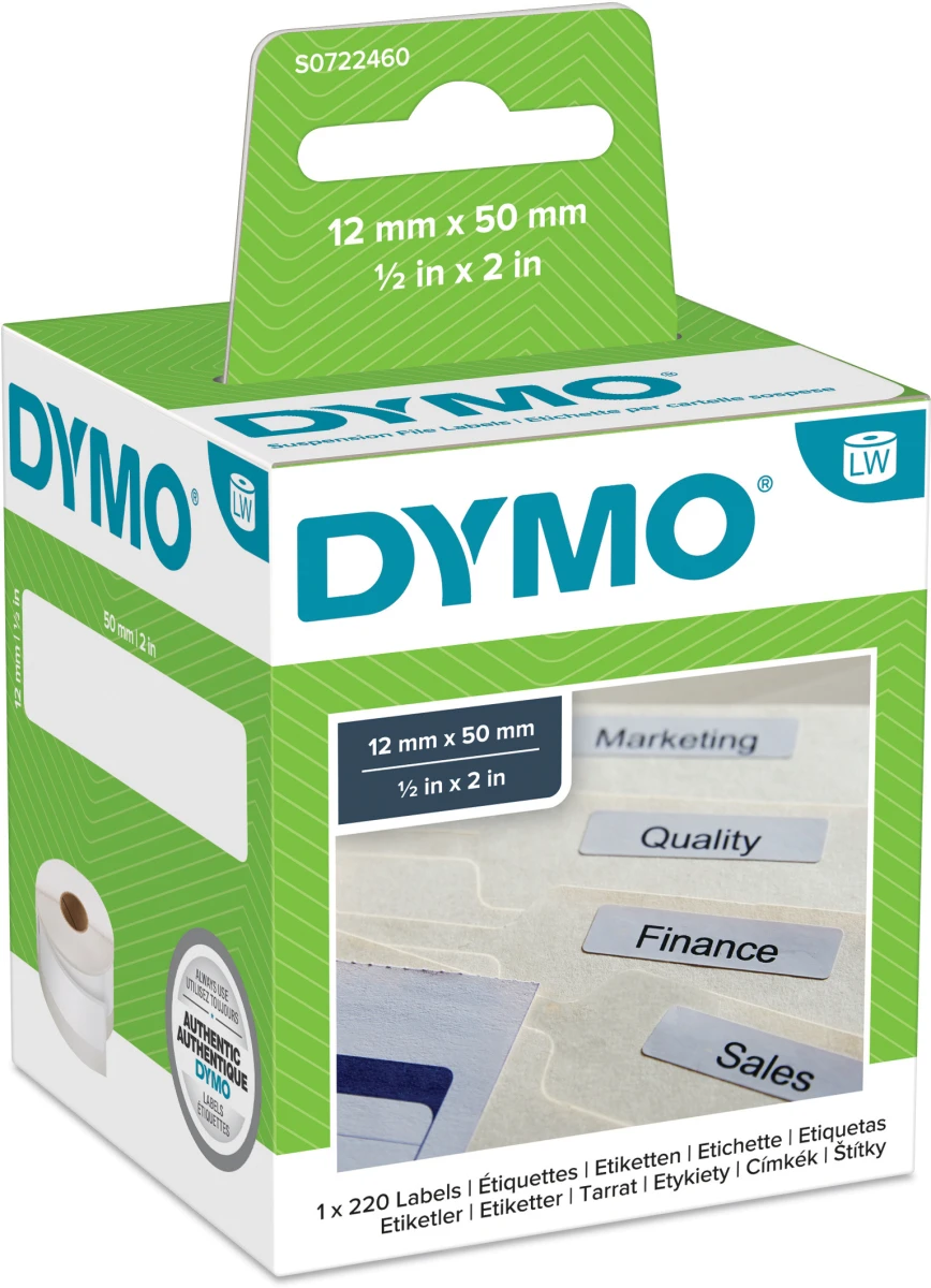 DYMO Hängeablagen-Etiketten LabelWriter 1 Rolle