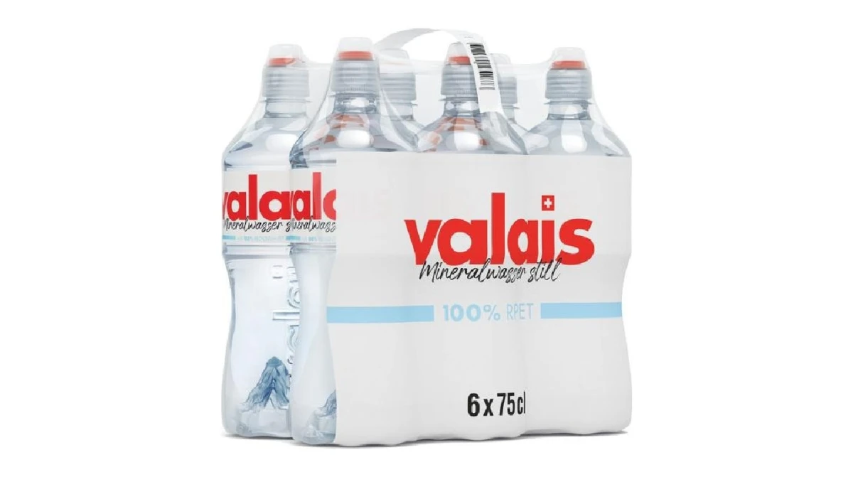 VALAIS Mineralwasser Naturelle Sportcap 6 x 750 ml
