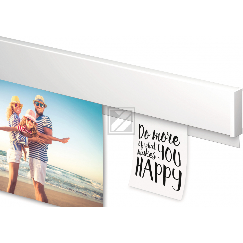 MAUL Klemmleiste MAULgrip 100cm 6245802 weiss, Alu