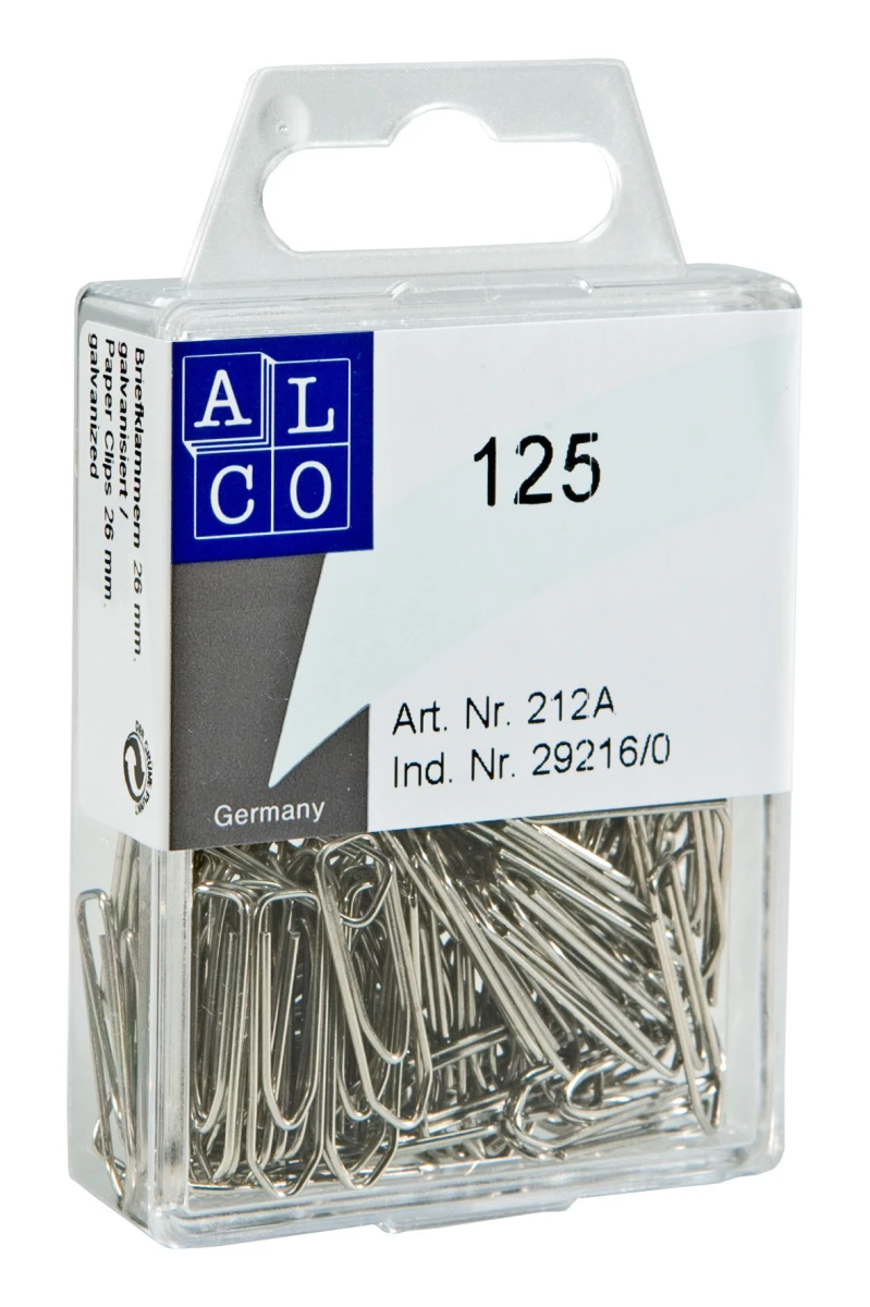 ALCO Büroklammern 26 mm - 125 Stück