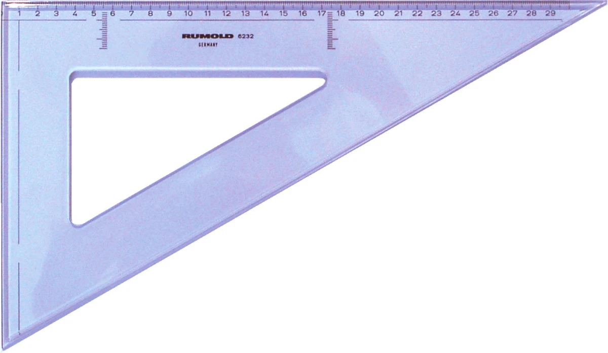 RUMOLD Zeichendreieck 25cm