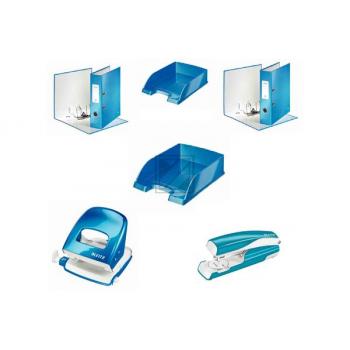 LEITZ Ringbuch WOW A4 42410036 blau metallic