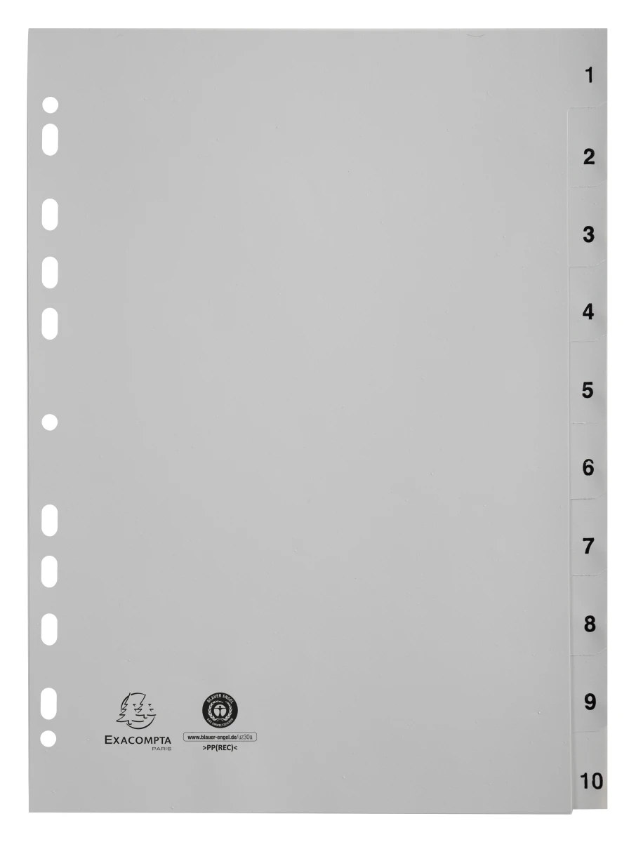 EXACOMPTA Zahlenregister 1 - 10