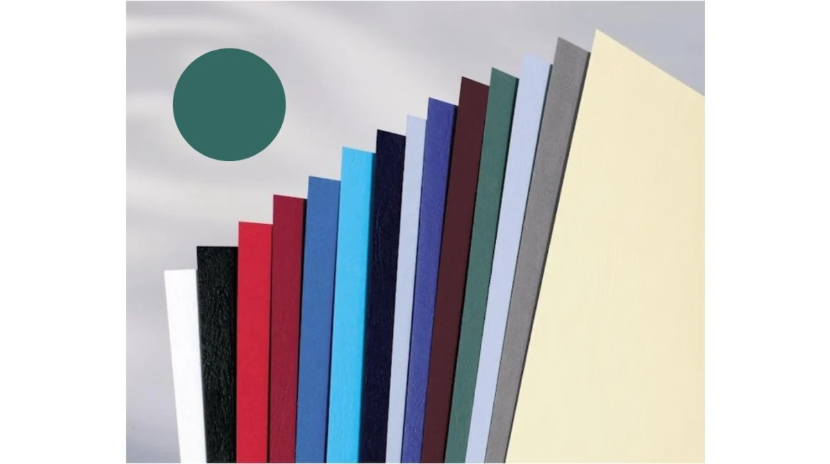 GBC LeatherGrain Deckblatt grün A4 250 g/m²