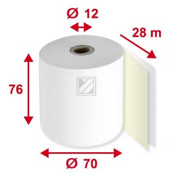 Kassenrolle 2-Fach schwarz/gelb