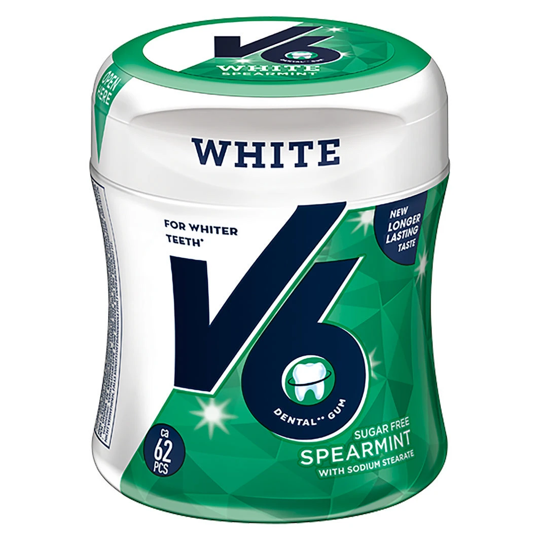 V6 Kaugummi White Spearmint 6 x 87 g