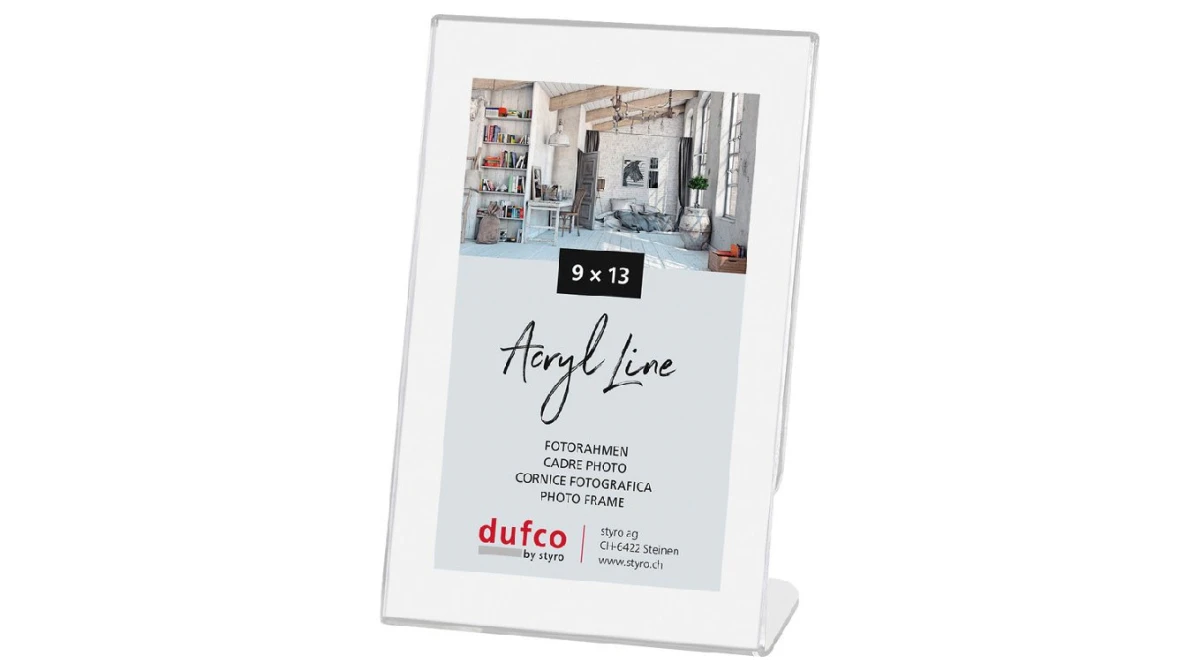 DUFCO "Acryl Line" Bilderrahmen Kunststoff 9 x 13 cm, hoch