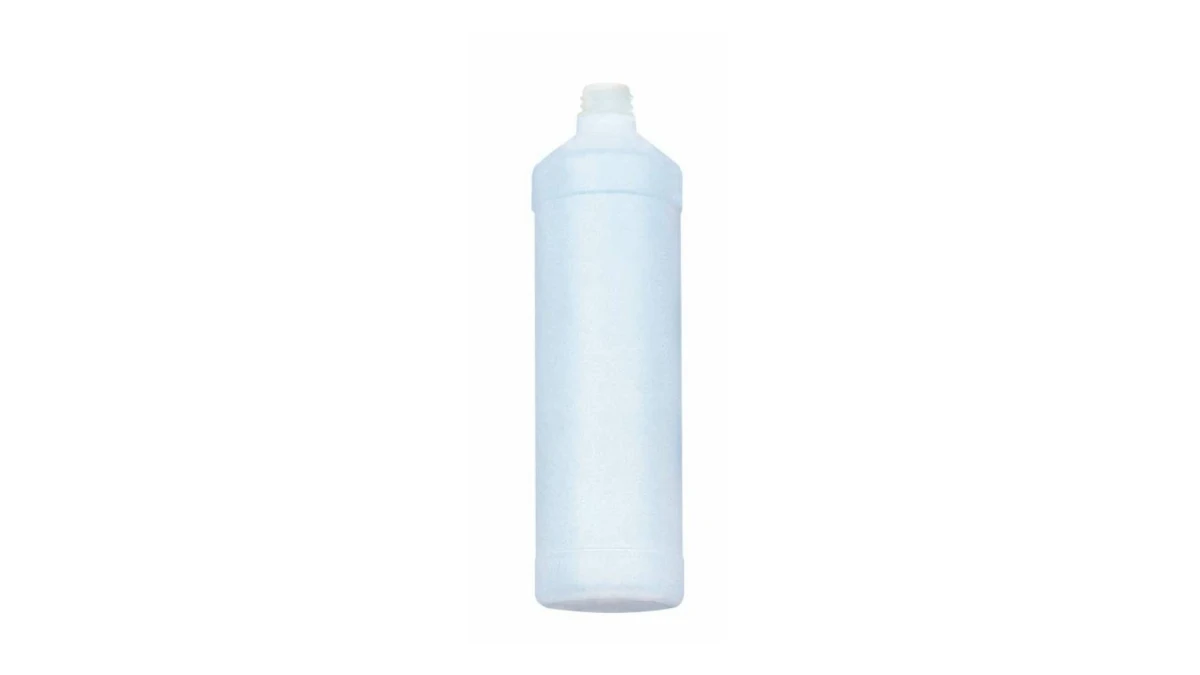 DREITURM Rundflasche leer mit blauem Deckel