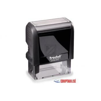 TRODAT Stempel Comptabilisé 4912OFFIC blau/rot 47x18mm