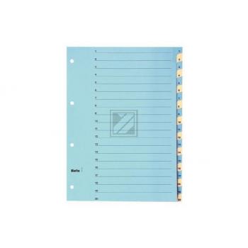 BIELLA Register Karton farbig A4 462442.00 1-20