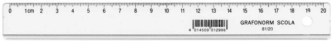 DUX Flachlineal SCOLA 20cm