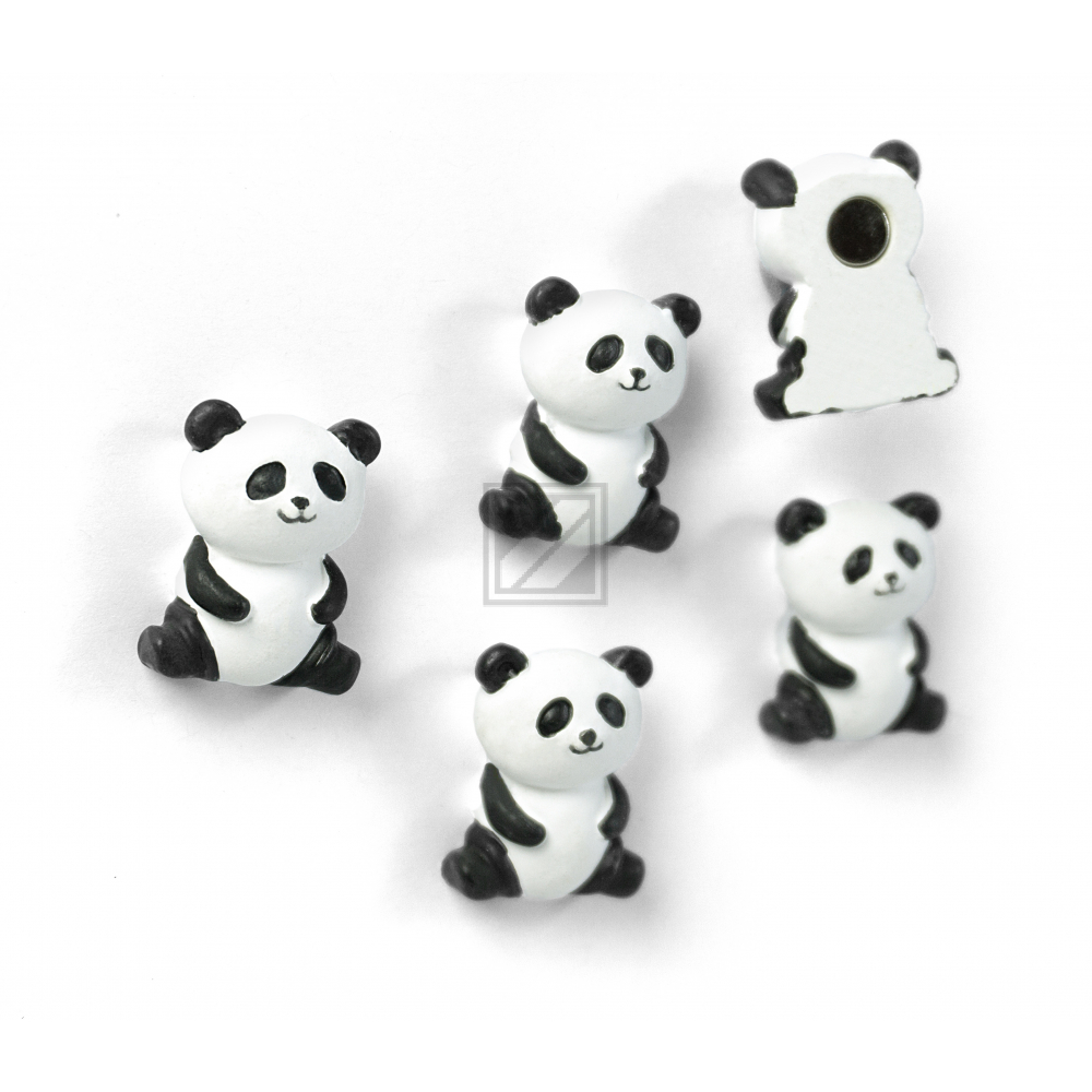 TRENDFORM Magnete PANDA FA4573 schwarz/weiss 5 Stück