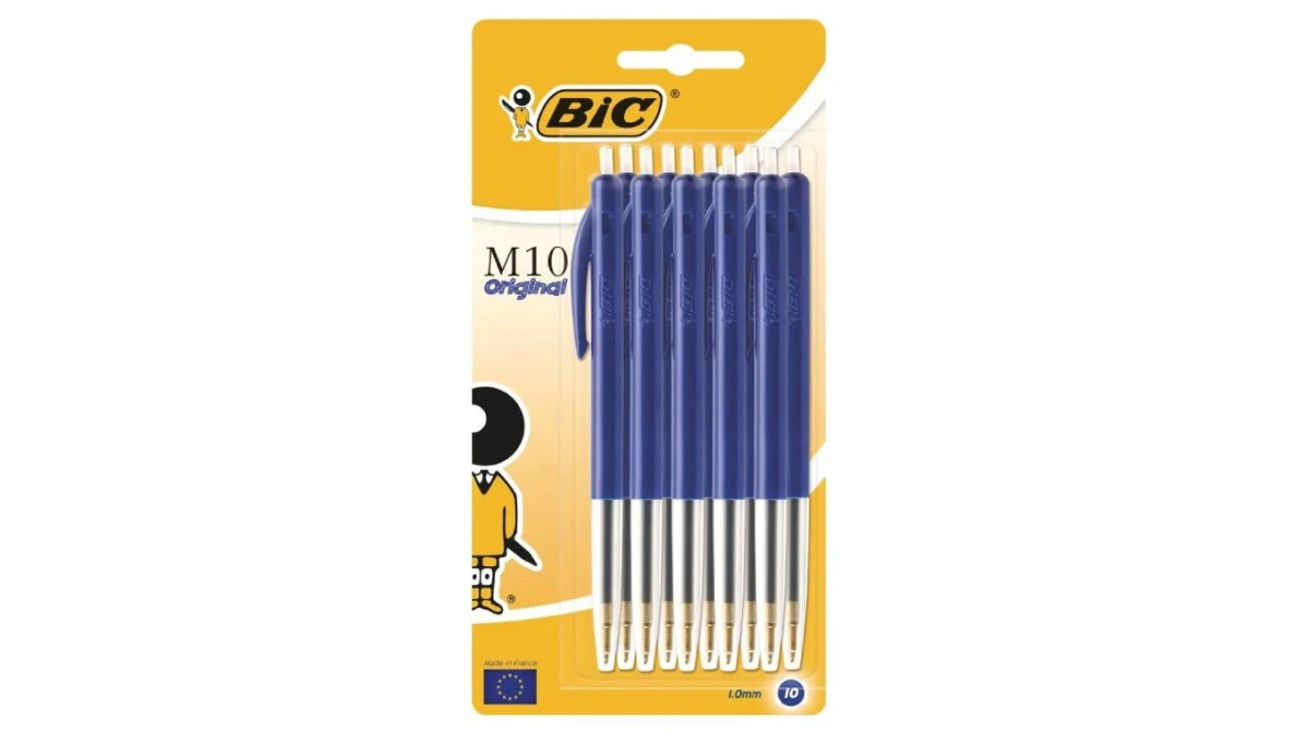 BIC Kugelschreiber M10 blau, 10 Stück