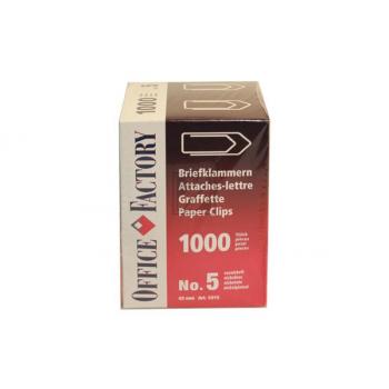 SMART OF. Büroklammern Gr.5 1015 vernickelt, 43mm 1000 Stk.