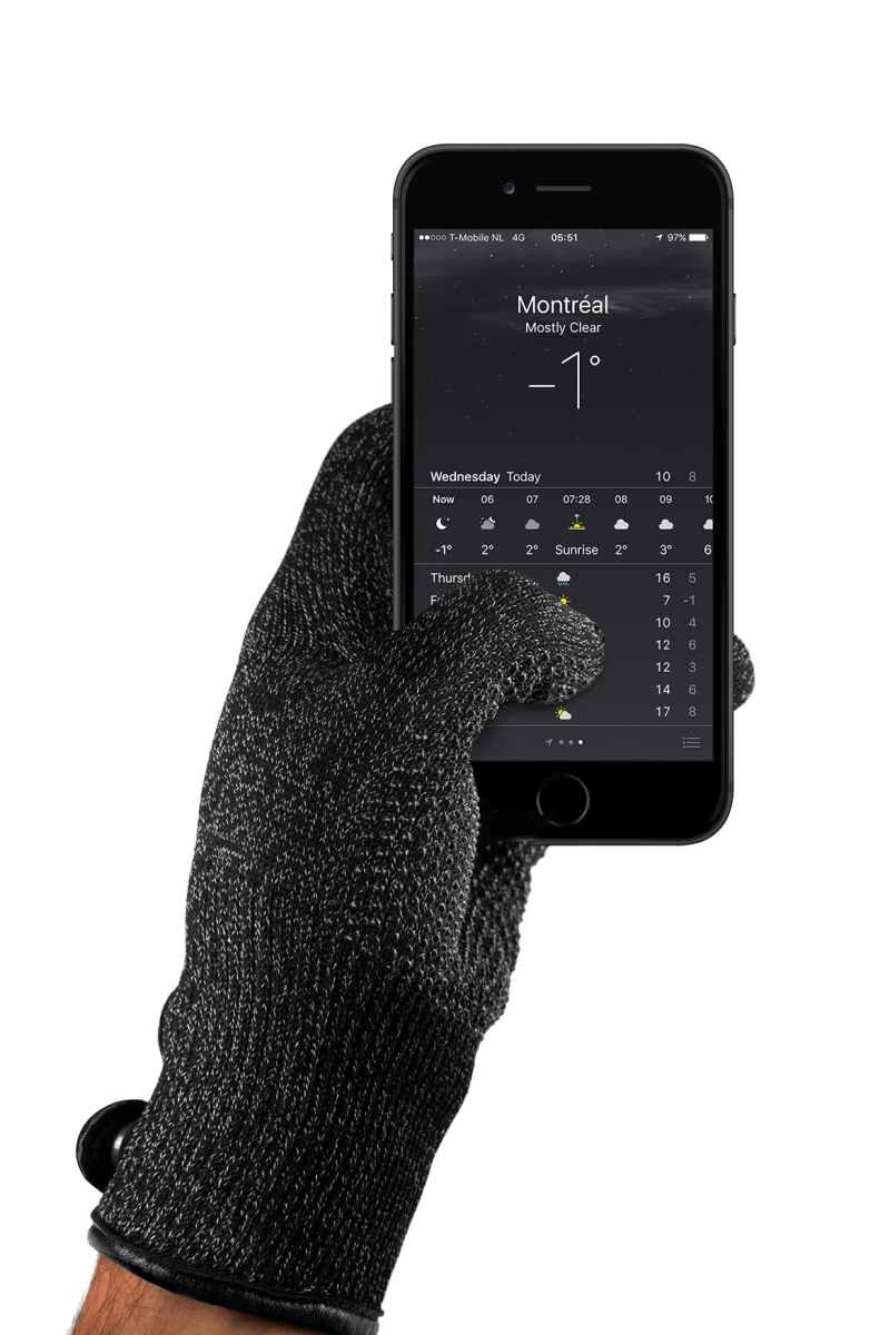 Mujjo Single Layerd Touchscreen Handschuhe S