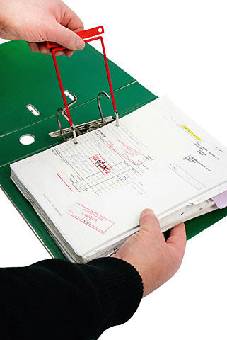 Registratursysteme D-Clip Q-Connect rot