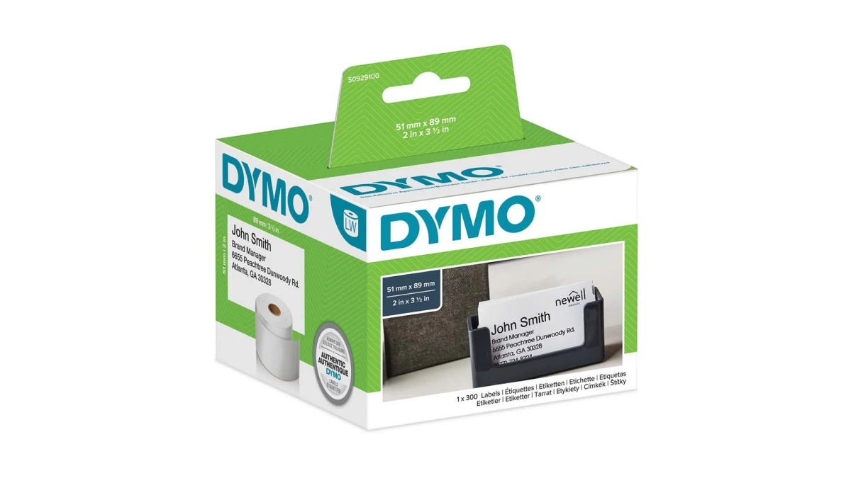 DYMO S0929100 Etiketten 51 x 89 mm, Pack à 300 Etiketten