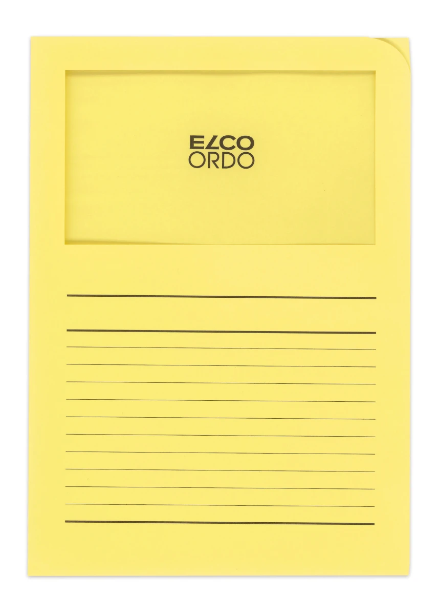 ELCO Ordo Classico mit Linien, gelb, Pack à 100 Stück