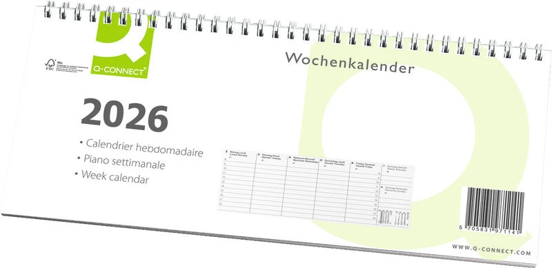 Q-CONNECT Wochenkalender 2026