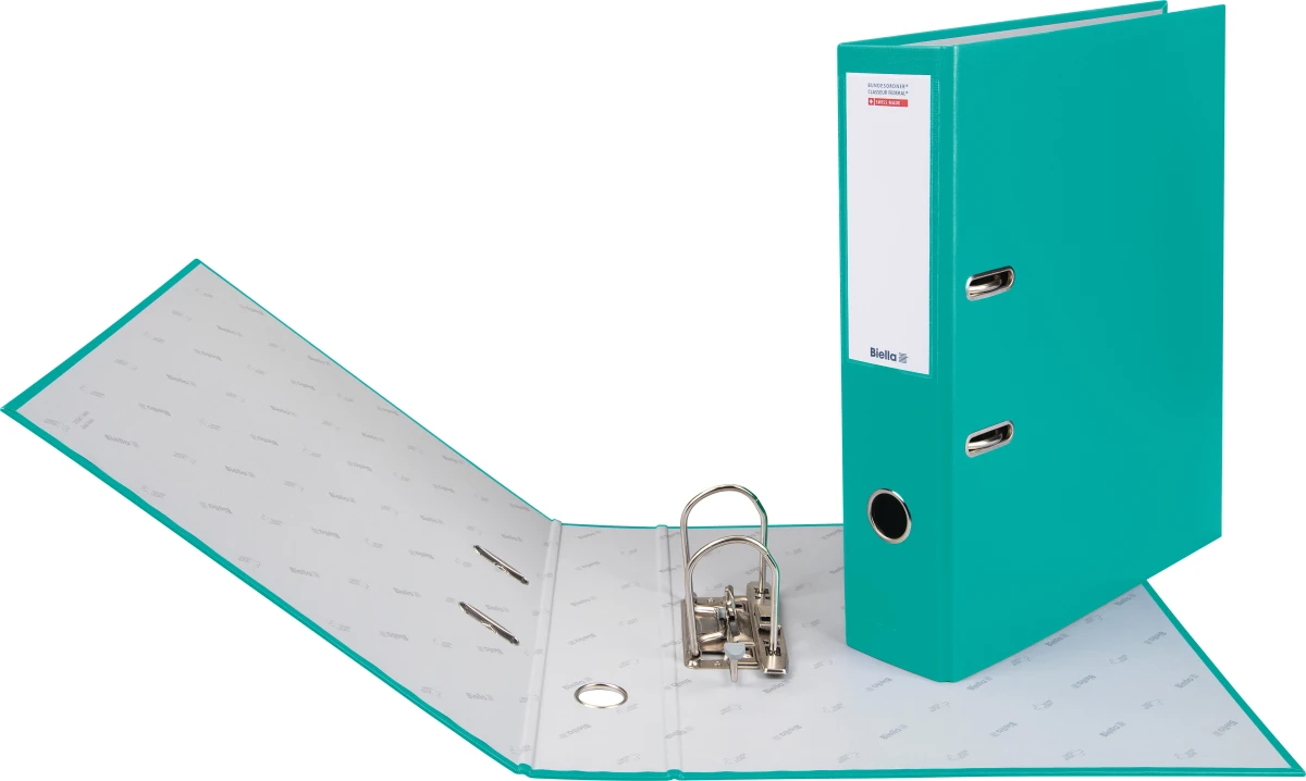 Biella Bundesordner mit 7 cm Rückenbreite, türkis