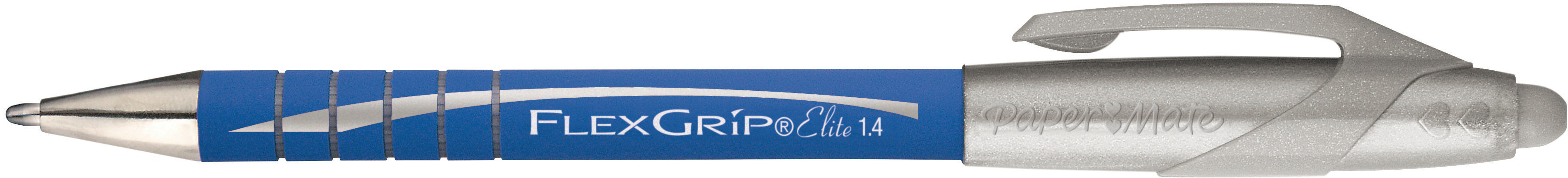 Papermate Einweg-Druckkugelschreiber FlexGrip Elite 1.4 mm, Schreibfarbe blau